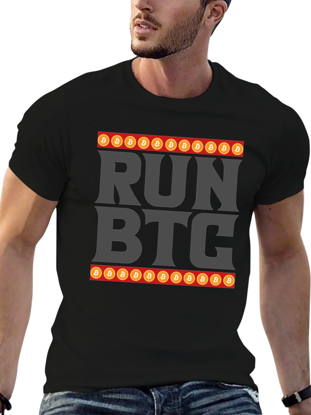 Run BTC Crypto T-Shirt