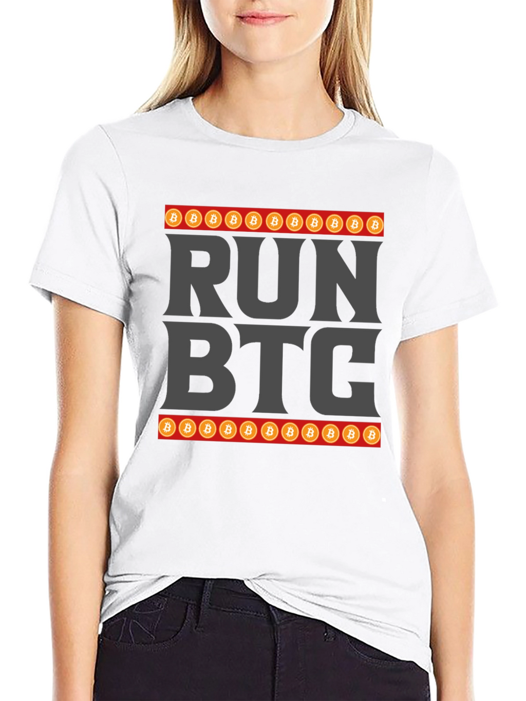 Run BTC Crypto T-Shirt