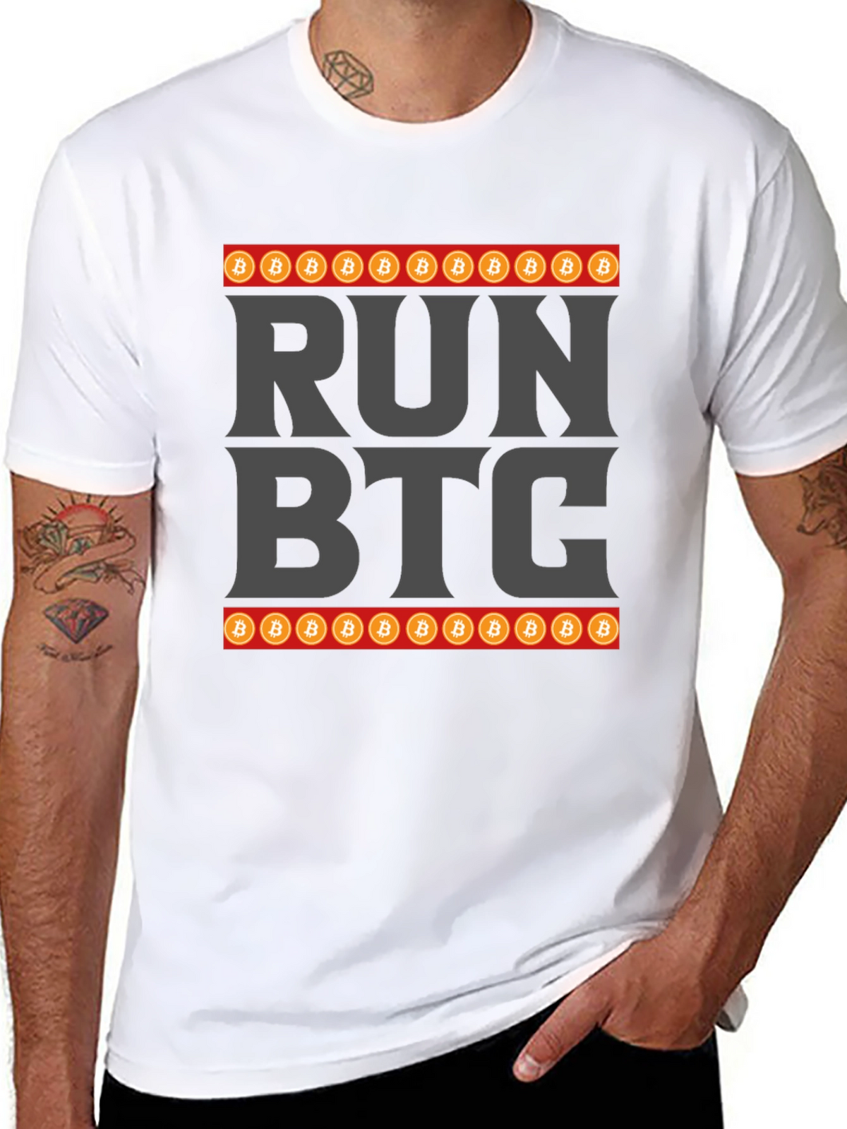 Run BTC Crypto T-Shirt