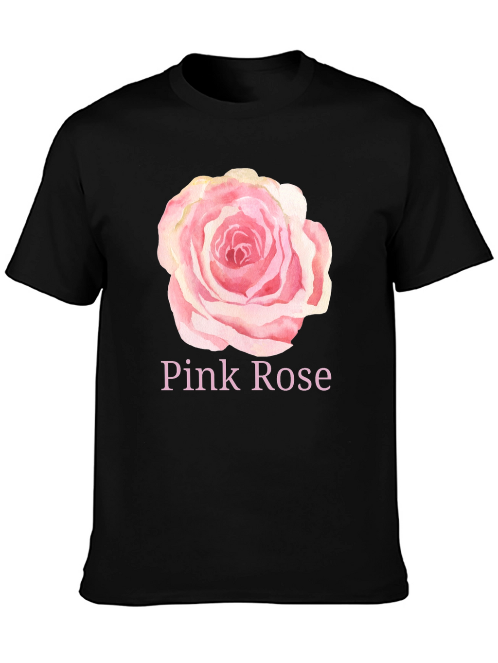 Pink Rose Graphic T-Shirt - Stylish Casual Wear
