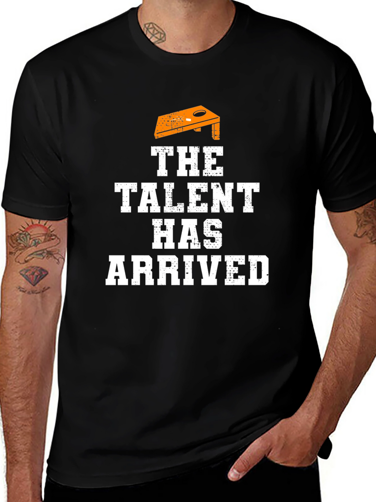 The Talent Has Arrived Black Graphic Tee