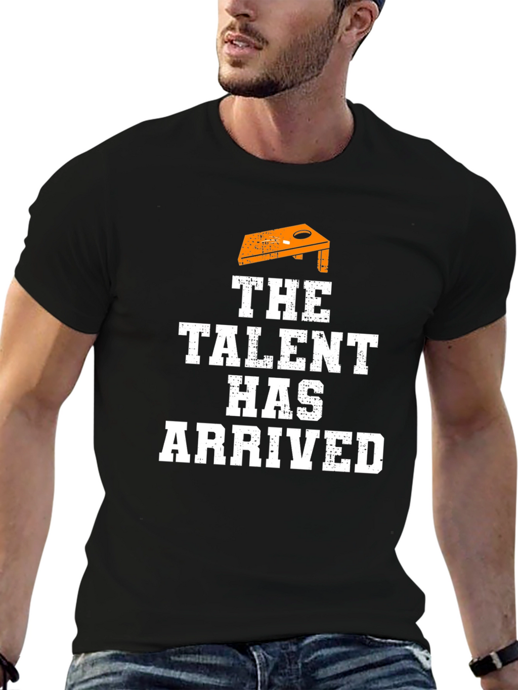 The Talent Has Arrived Black Graphic Tee