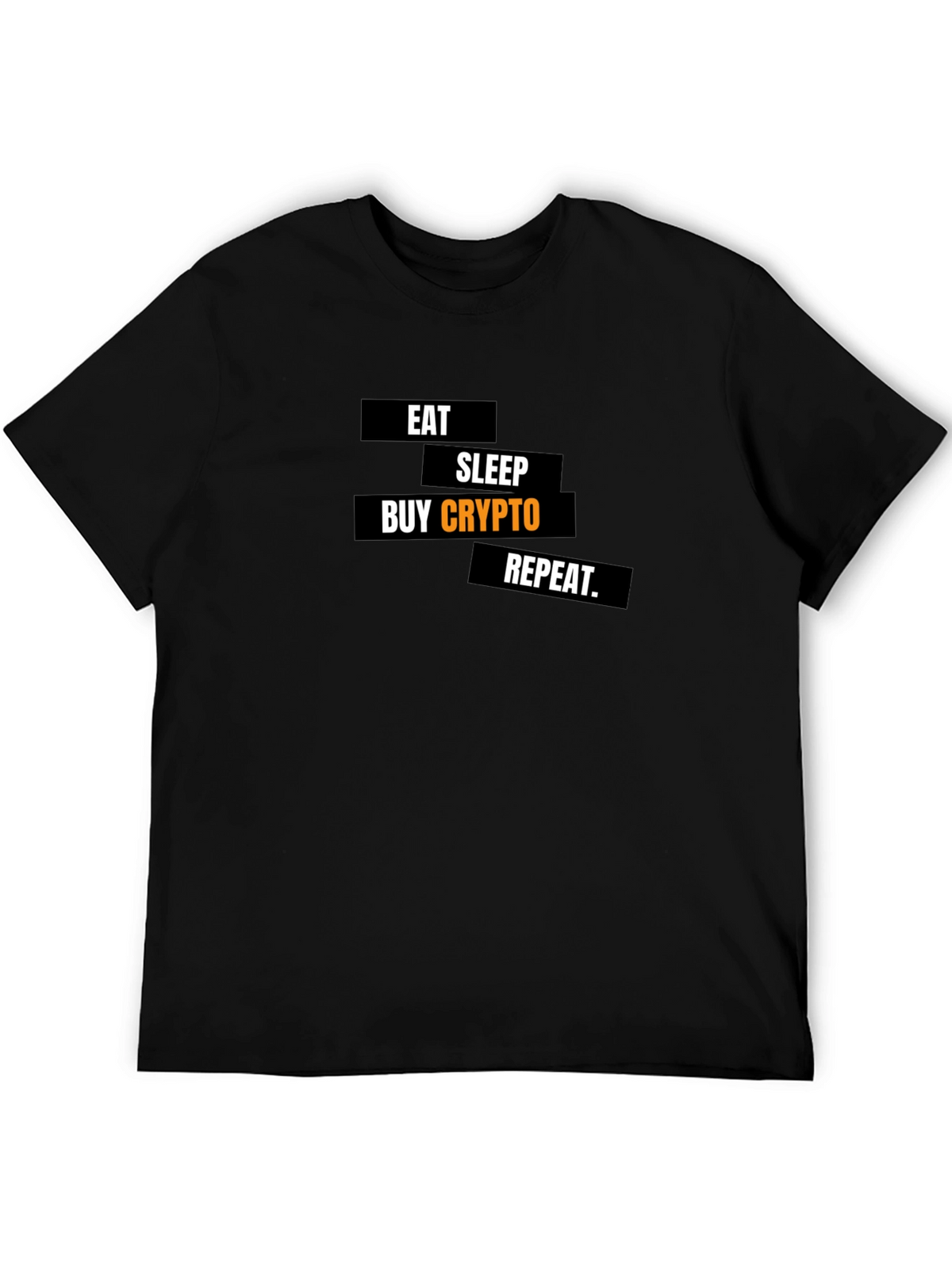 Eat Sleep Buy Crypto Repeat Black T-Shirt