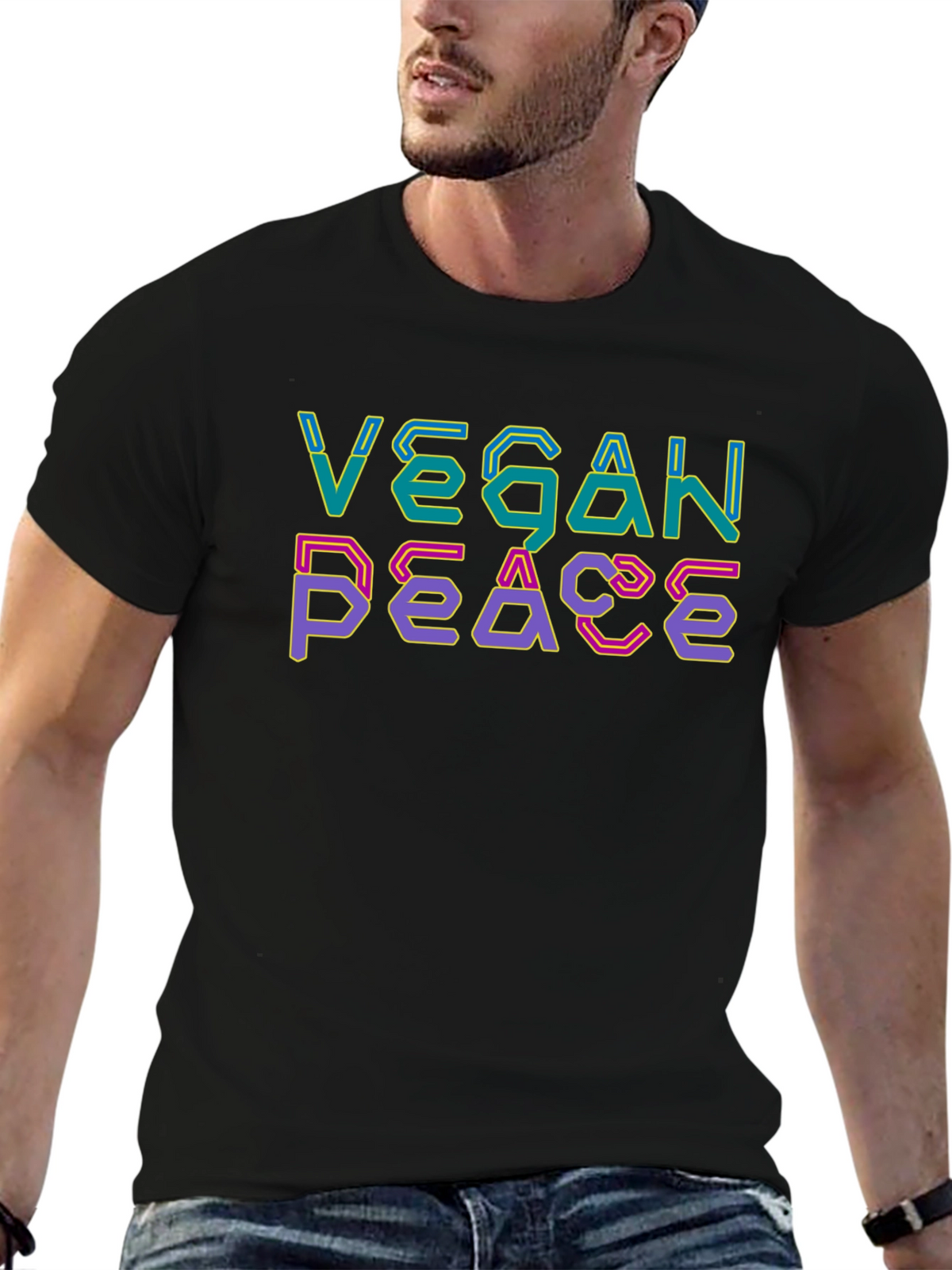 Vegan Peace T-Shirt - Stylish Statement Tee