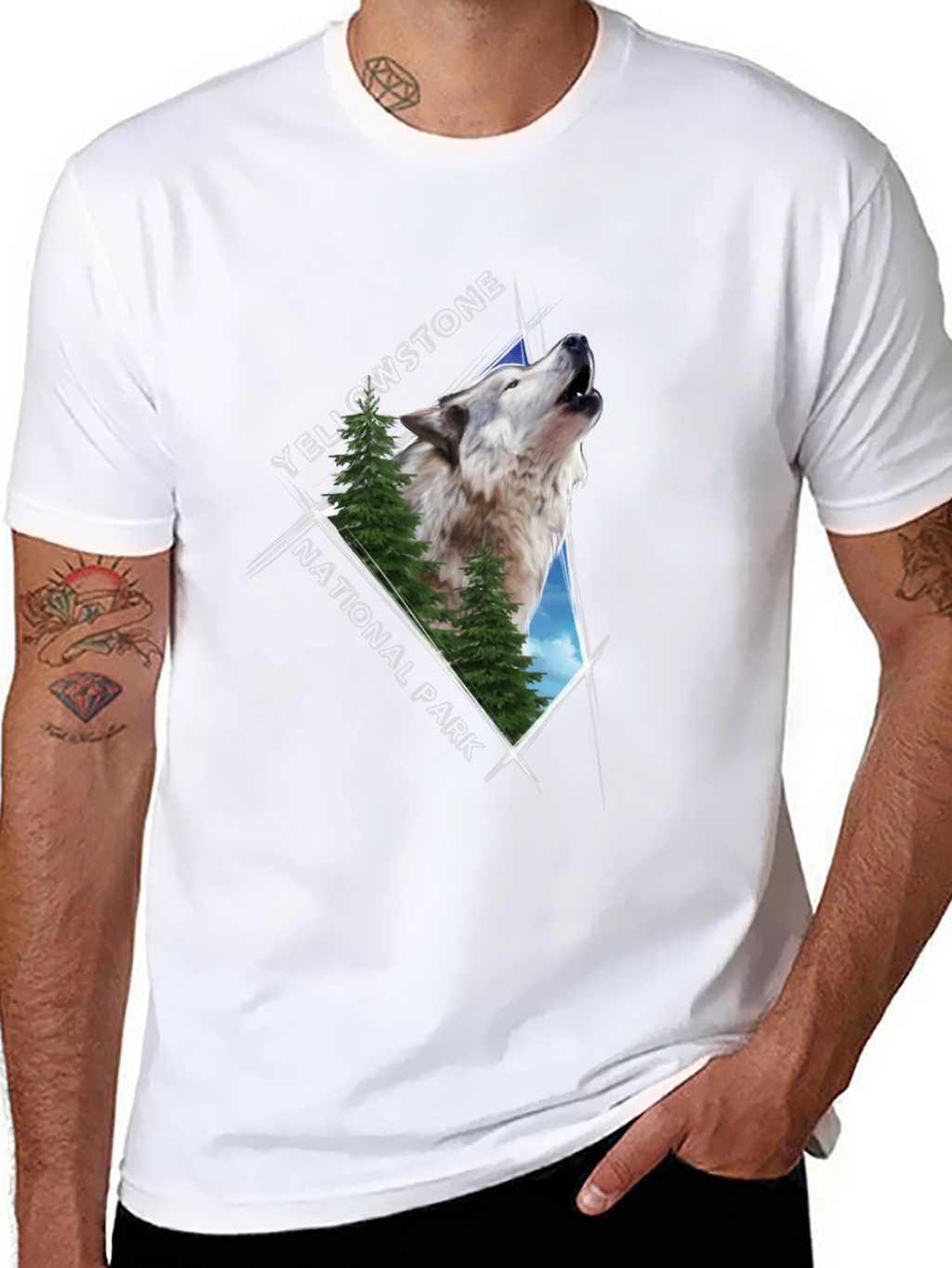 Yellowstone Wolf Graphic Tee