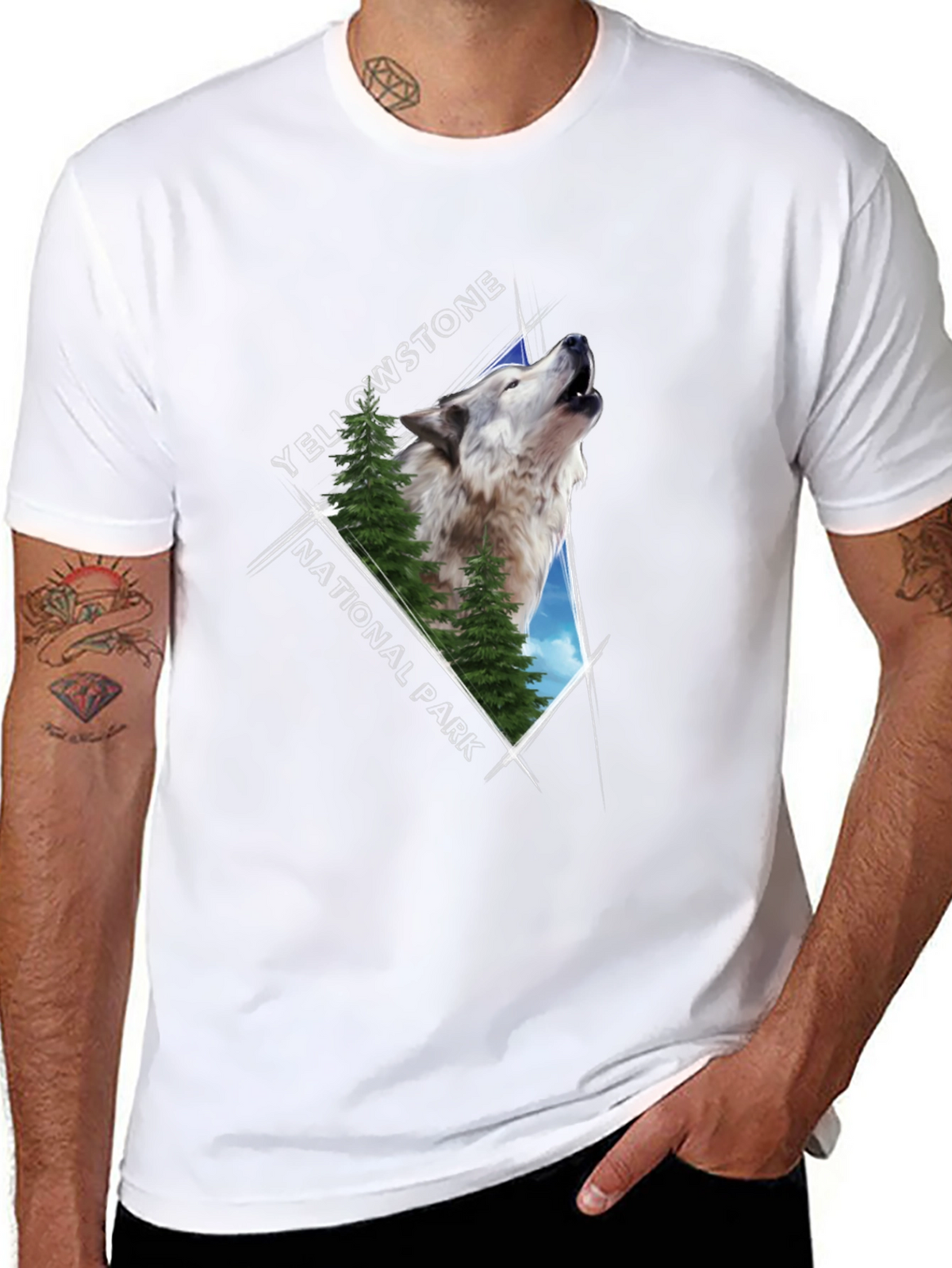 Yellowstone Wolf Graphic Tee