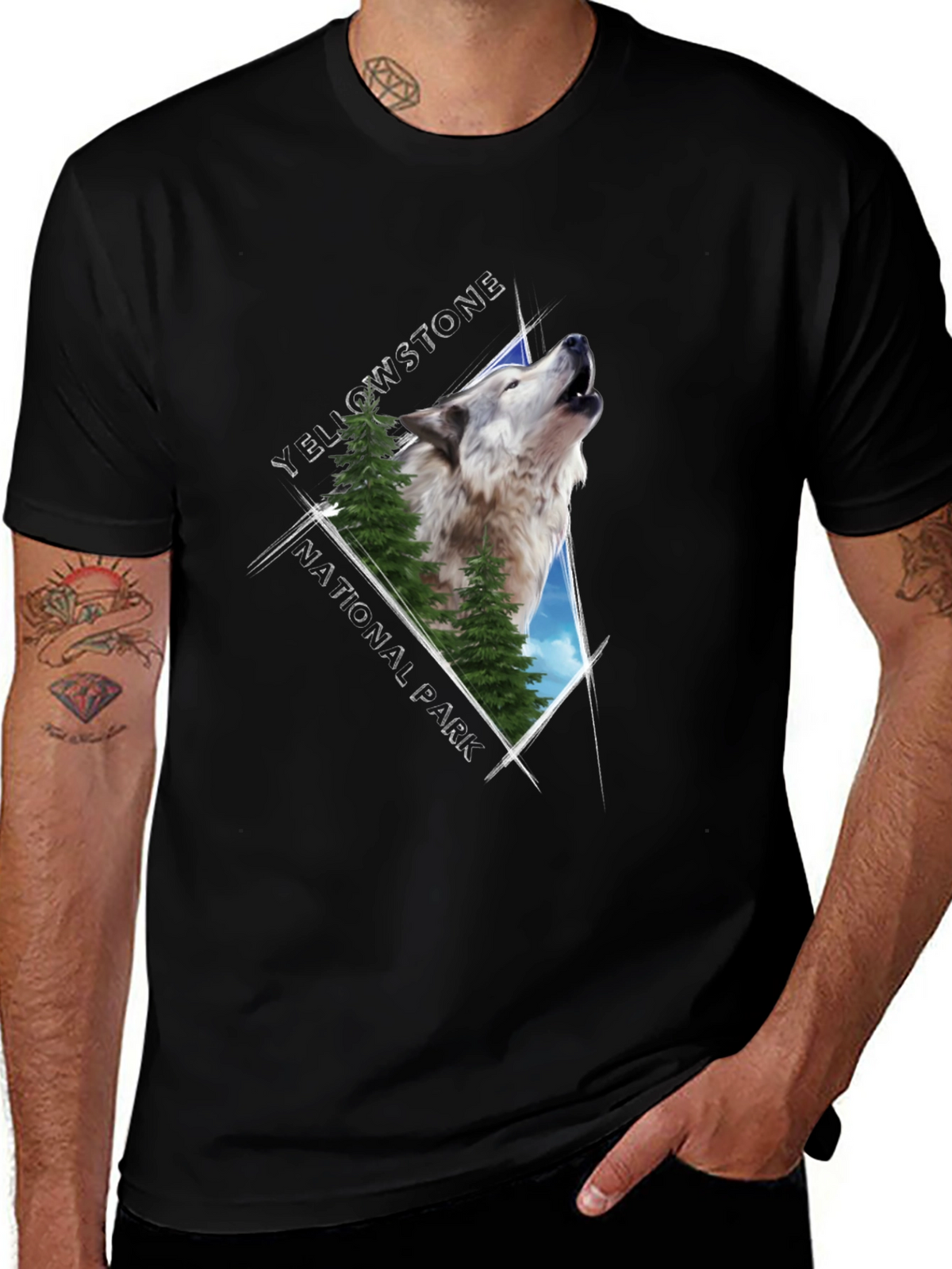 Yellowstone Wolf Graphic Tee
