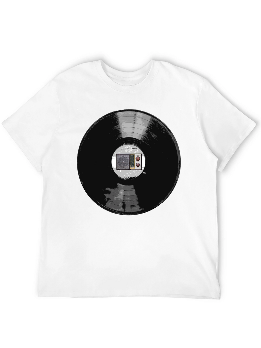 Retro Vinyl Record Radio Graphic Tee