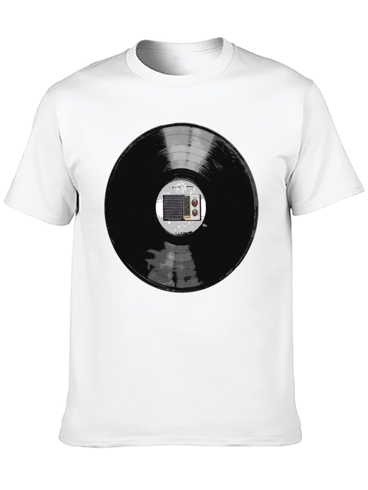 Retro Vinyl Record Radio Graphic Tee