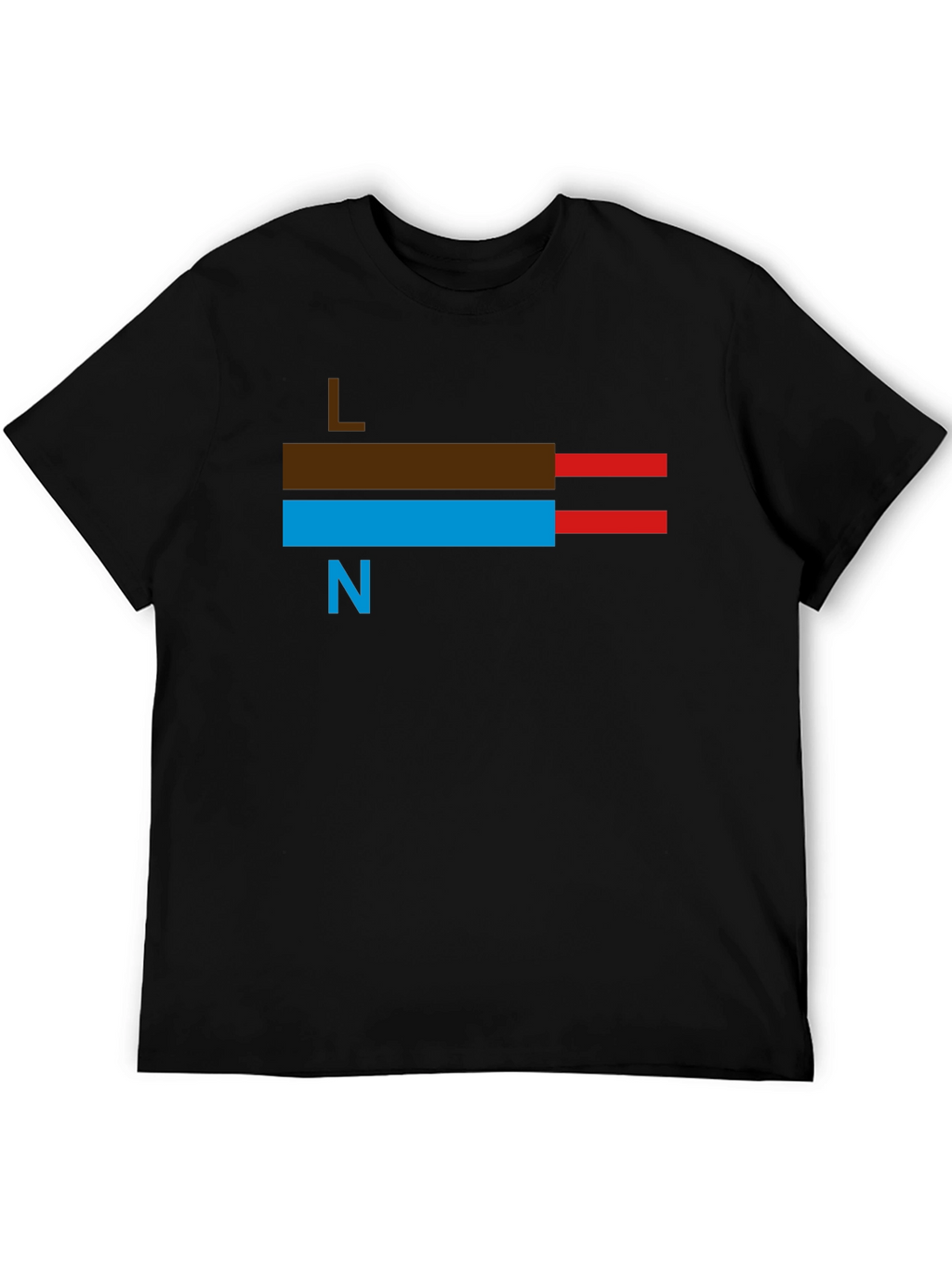 Electrical Wire T-Shirt: Live Neutral Design