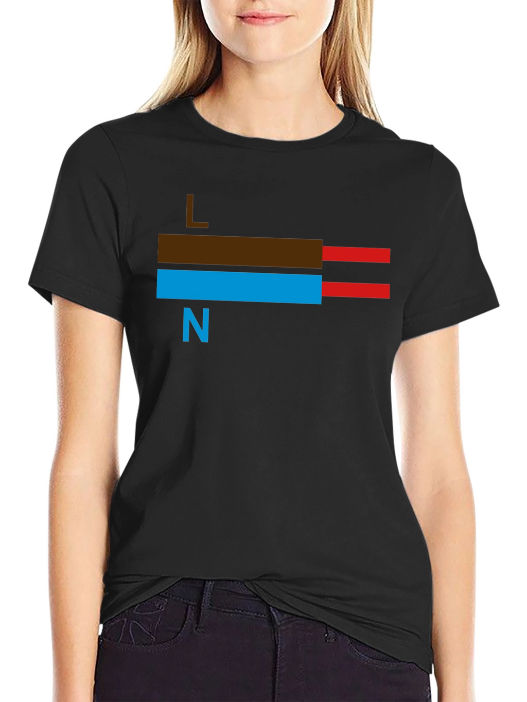 Electrical Wire T-Shirt: Live Neutral Design