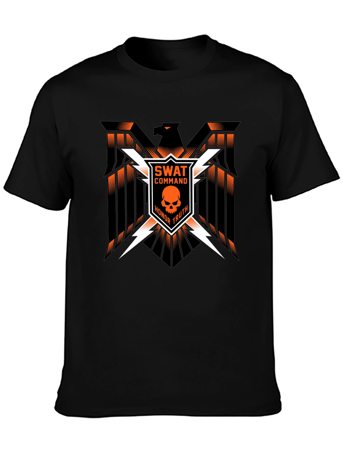 SWAT Command Skull Graphic Tee