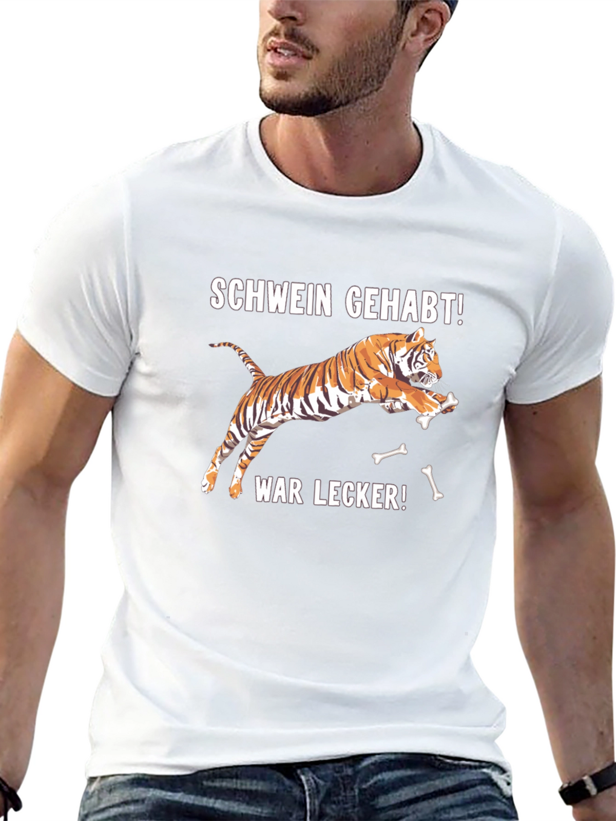 Schwein Gehabt Tiger Graphic Tee