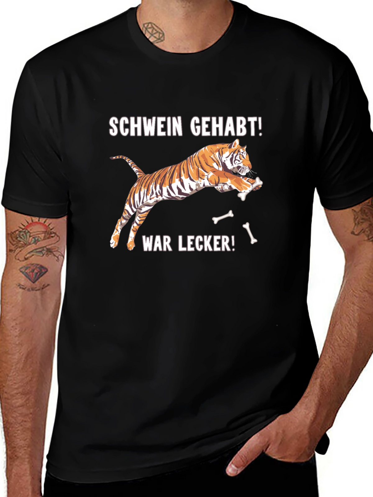 Schwein Gehabt Tiger Graphic Tee