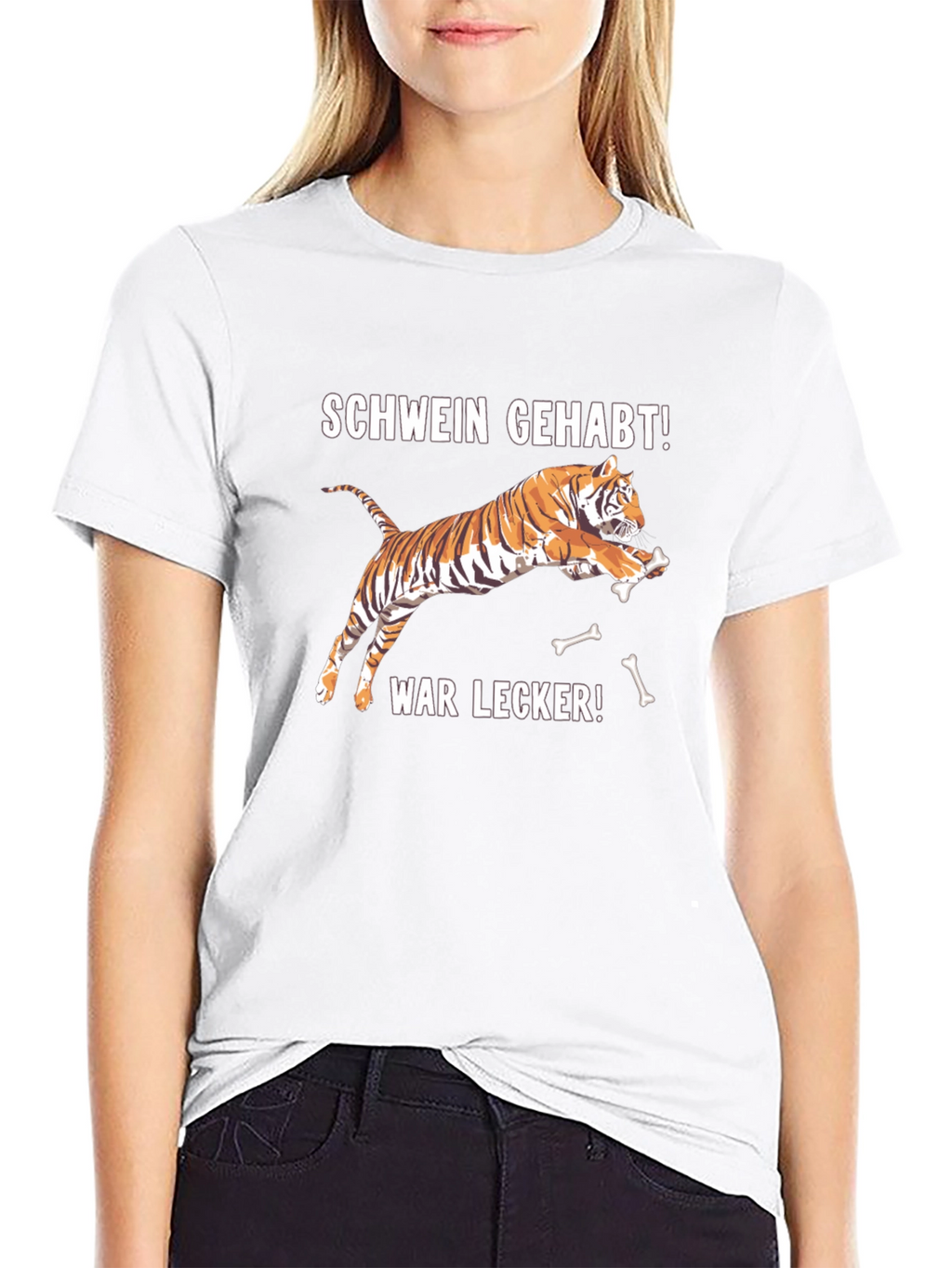 Schwein Gehabt Tiger Graphic Tee