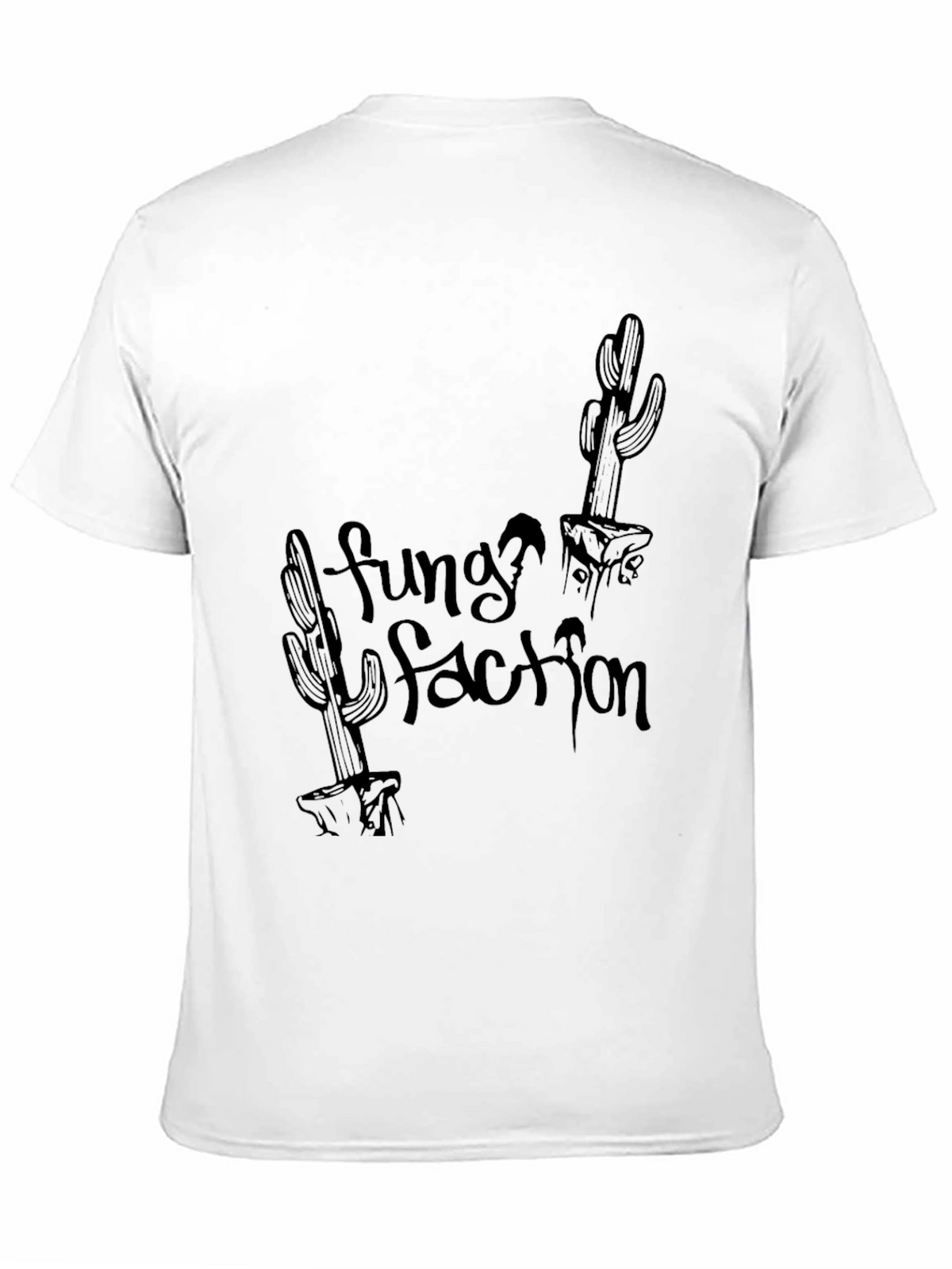 Funky Faction Cactus Graphic Black Tee