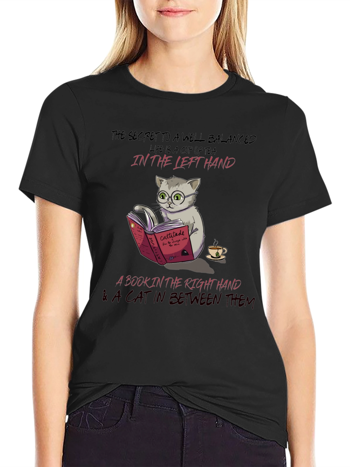 Well Balanced Cat Lover T-Shirt