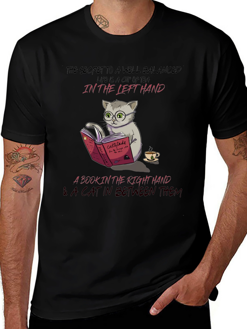 Well Balanced Cat Lover T-Shirt