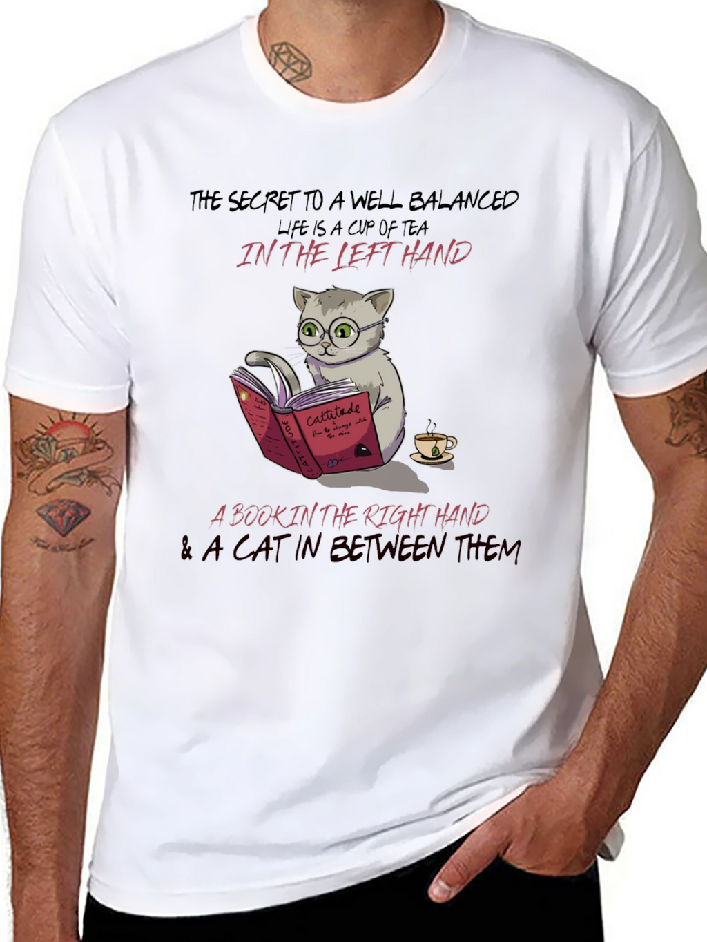 Well Balanced Cat Lover T-Shirt