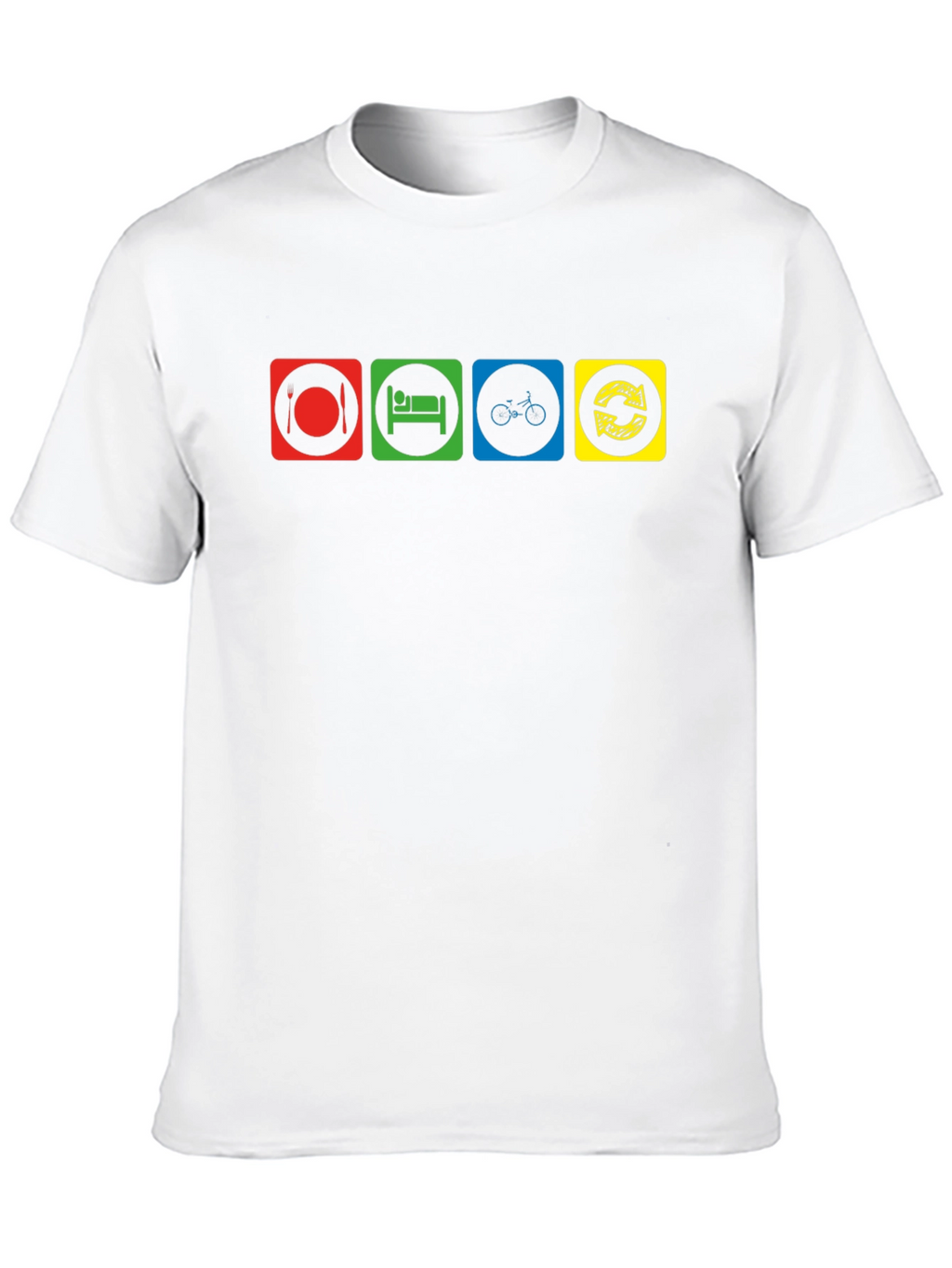 Eat Sleep Cycle Repeat Graphic T-Shirt