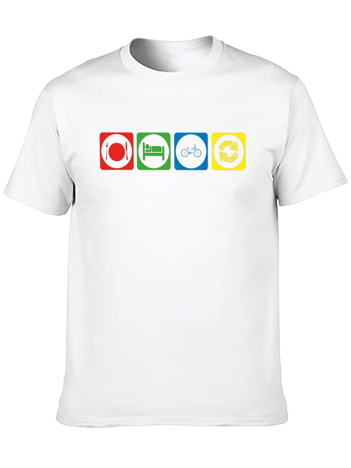 Eat Sleep Cycle Repeat Graphic T-Shirt