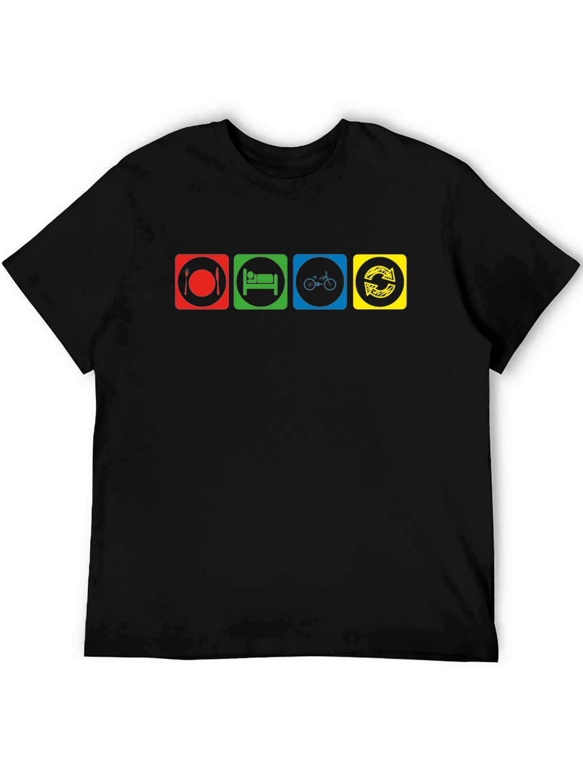Eat Sleep Cycle Repeat Graphic T-Shirt
