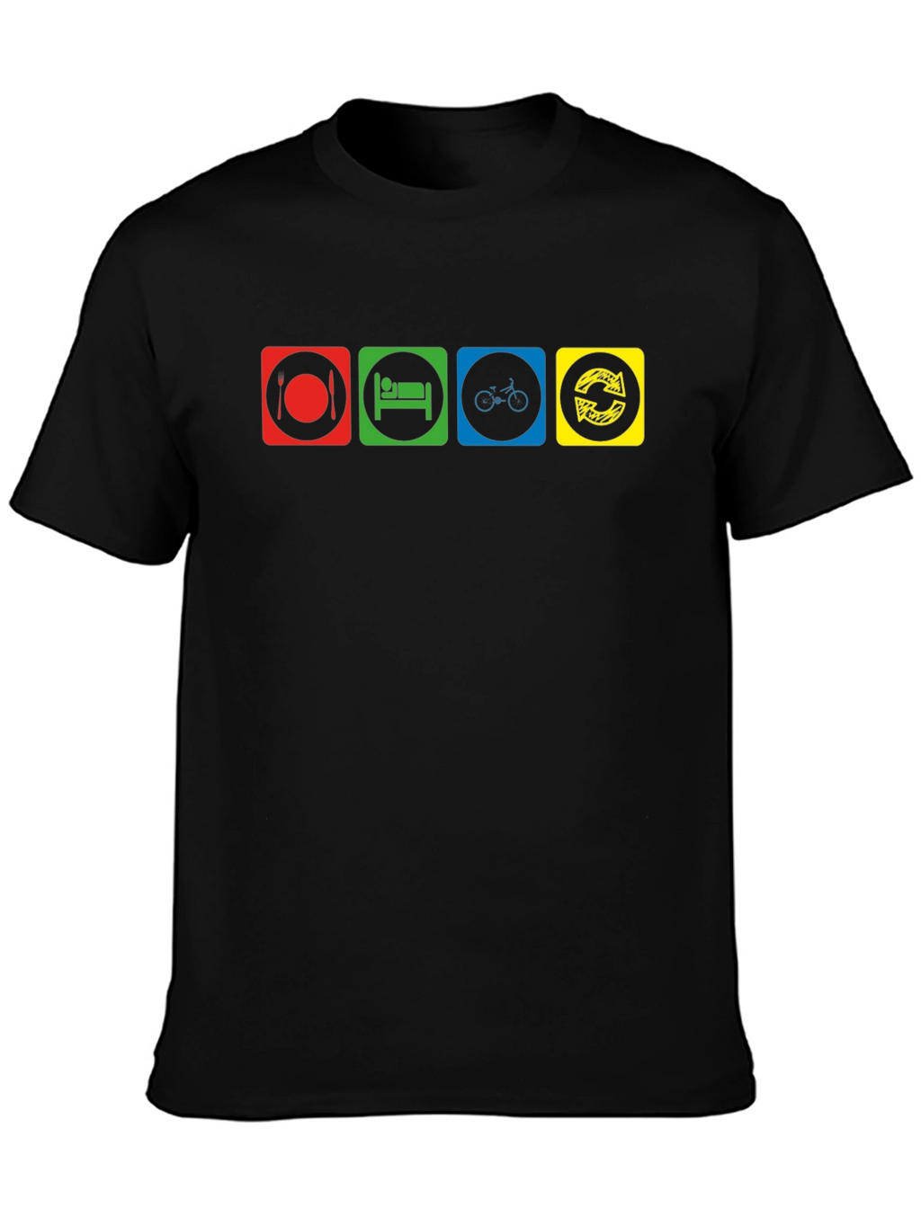 Eat Sleep Cycle Repeat Graphic T-Shirt
