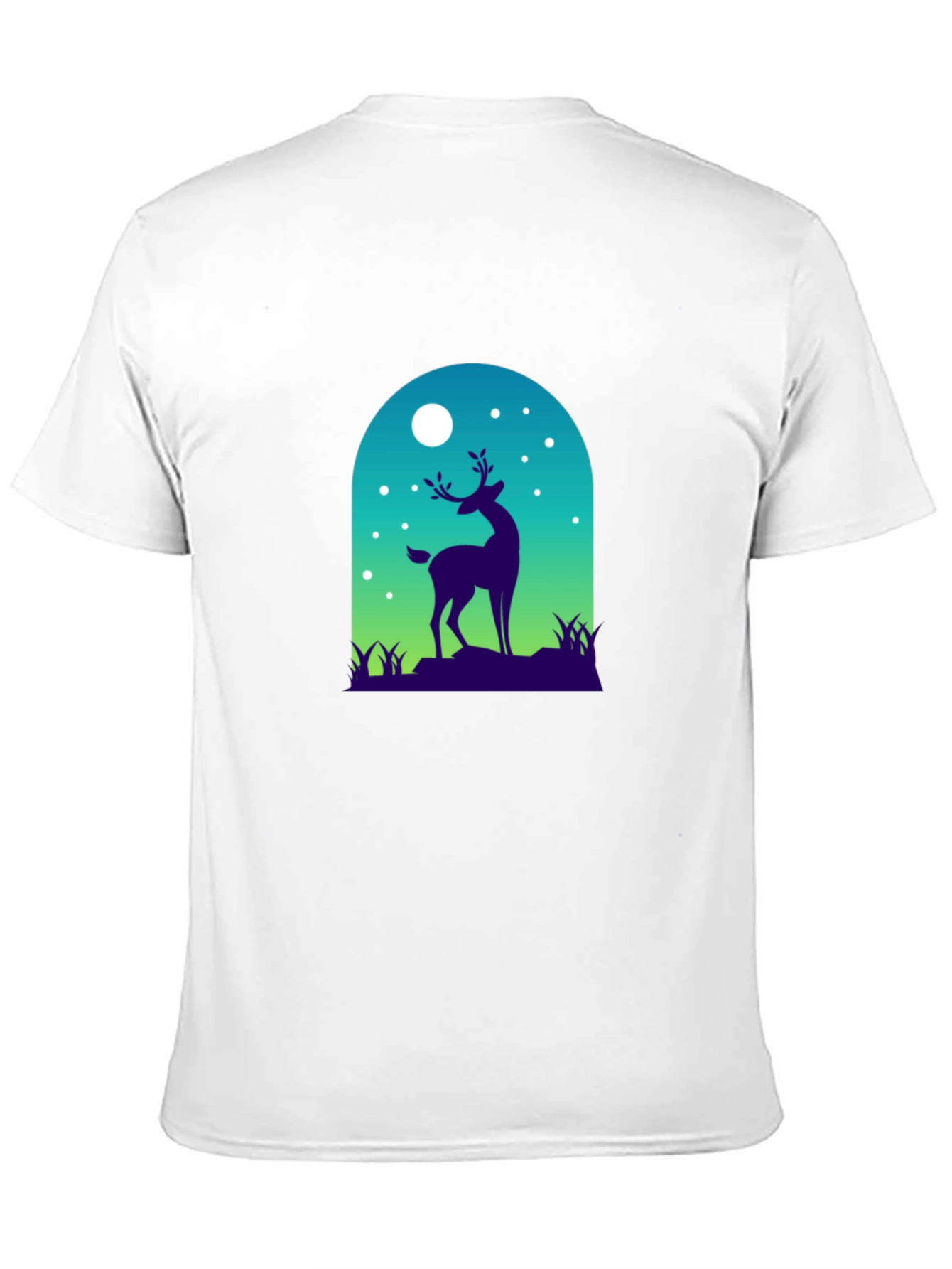 Deer Silhouette Graphic Tee - Nature Inspired Design