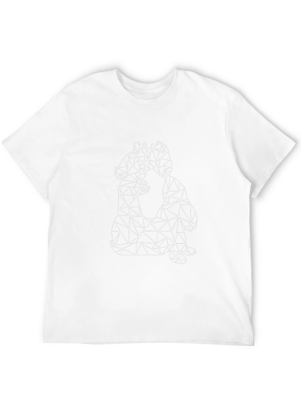 Geometric Animal Print Black T-Shirt
