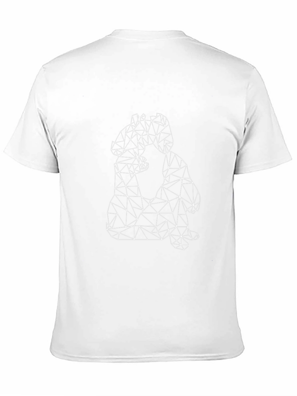 Geometric Animal Print Black T-Shirt