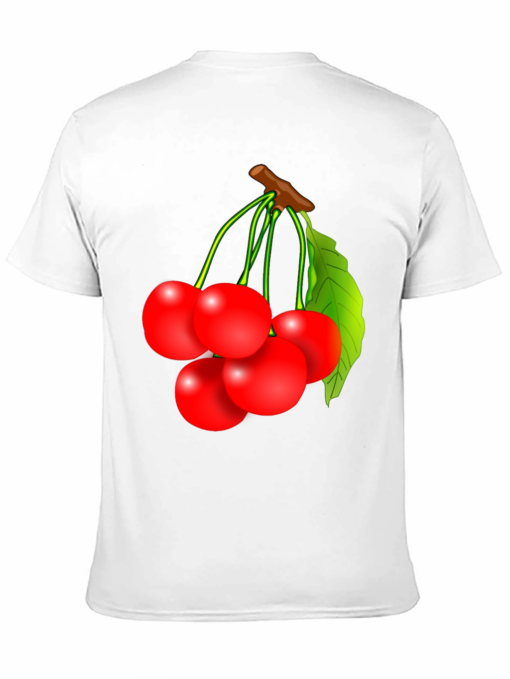 Cherry Graphic T-Shirt - Fruit Design Tee