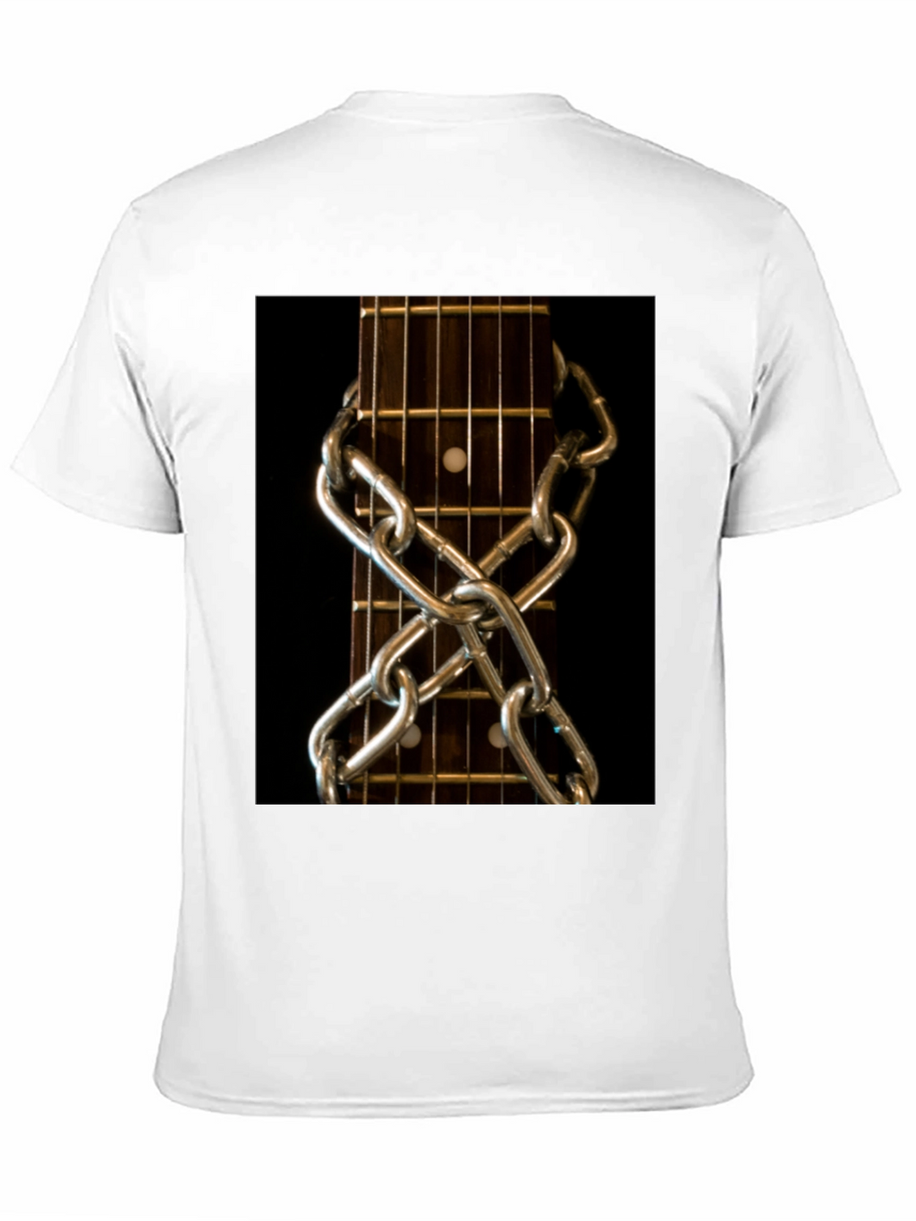 Guitar Neck & Chain Graphic T-Shirt