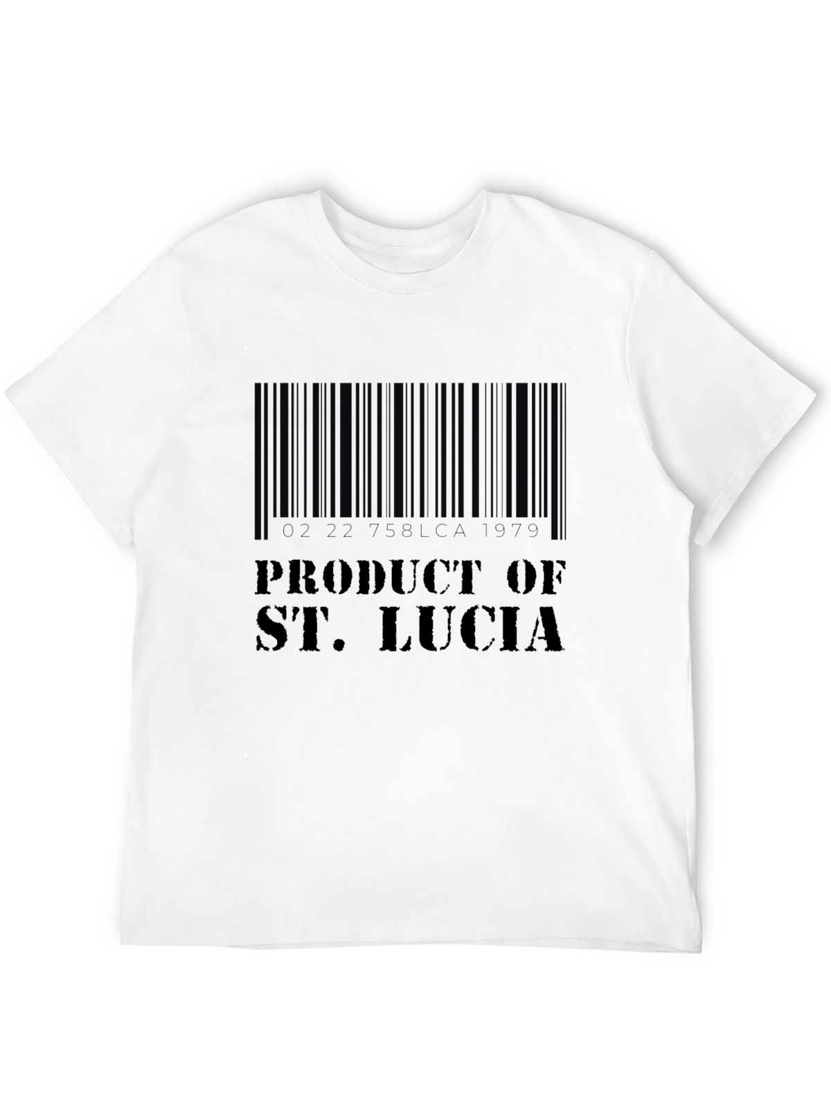 Product of St. Lucia Barcode T-Shirt