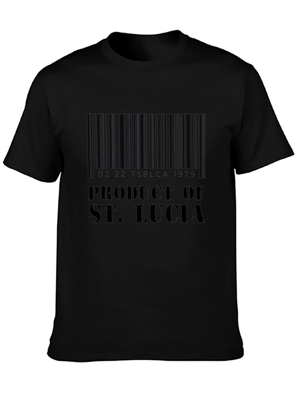 Product of St. Lucia Barcode T-Shirt