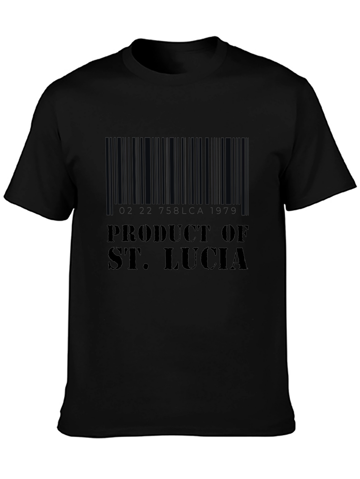 Product of St. Lucia Barcode T-Shirt