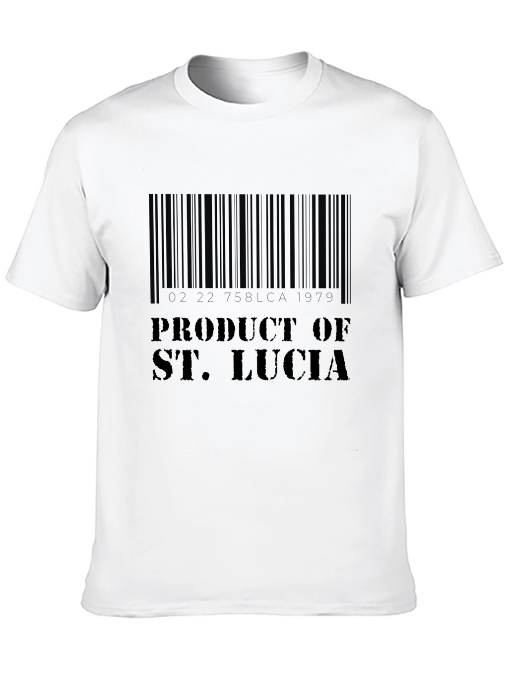 Product of St. Lucia Barcode T-Shirt