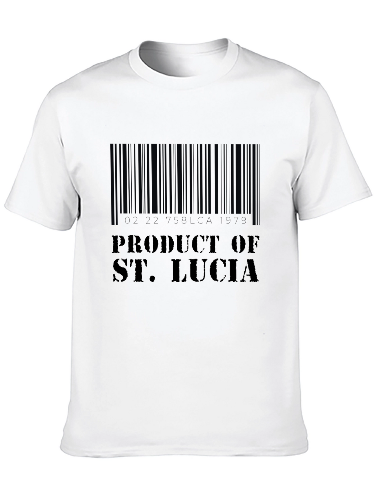 Product of St. Lucia Barcode T-Shirt