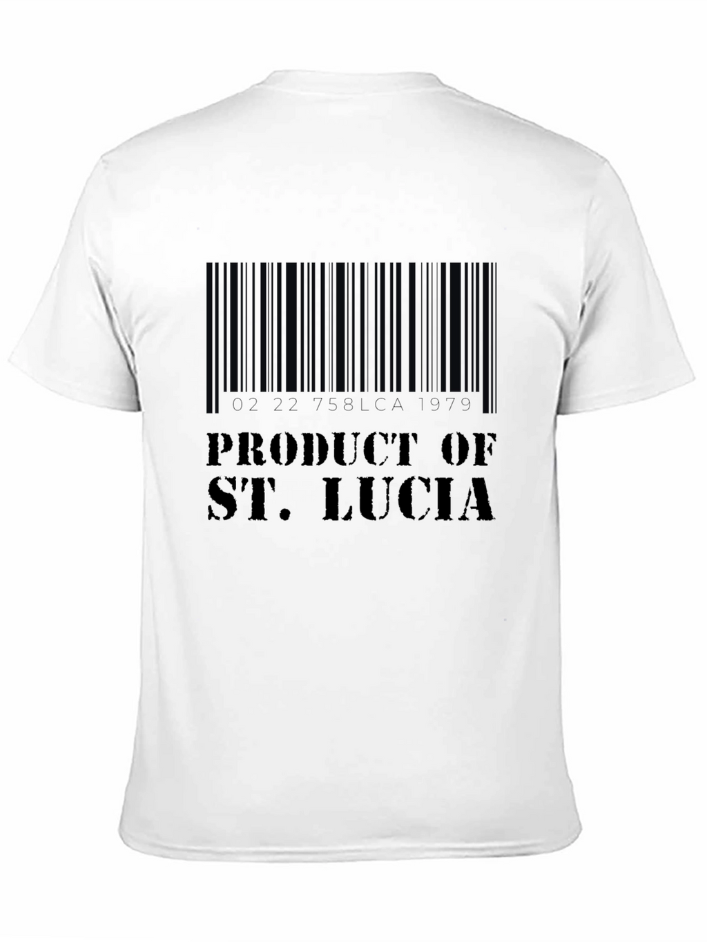 Product of St. Lucia Barcode T-Shirt