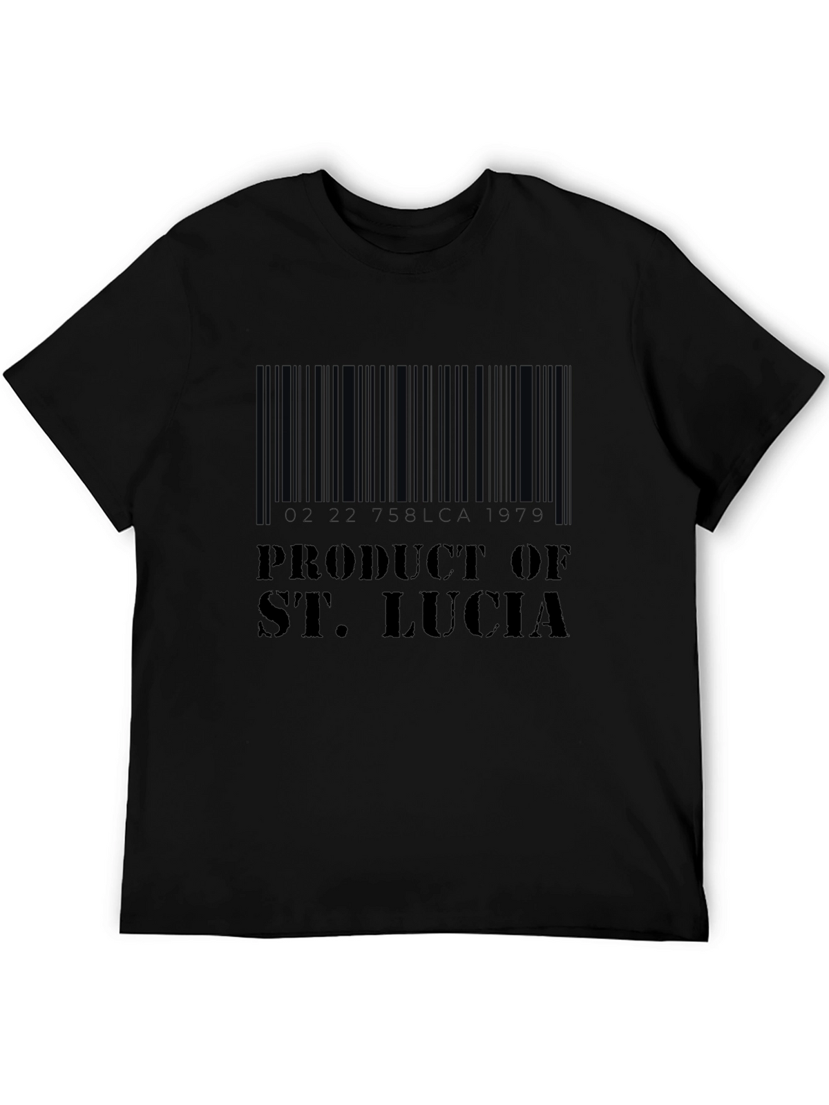 Product of St. Lucia Barcode T-Shirt