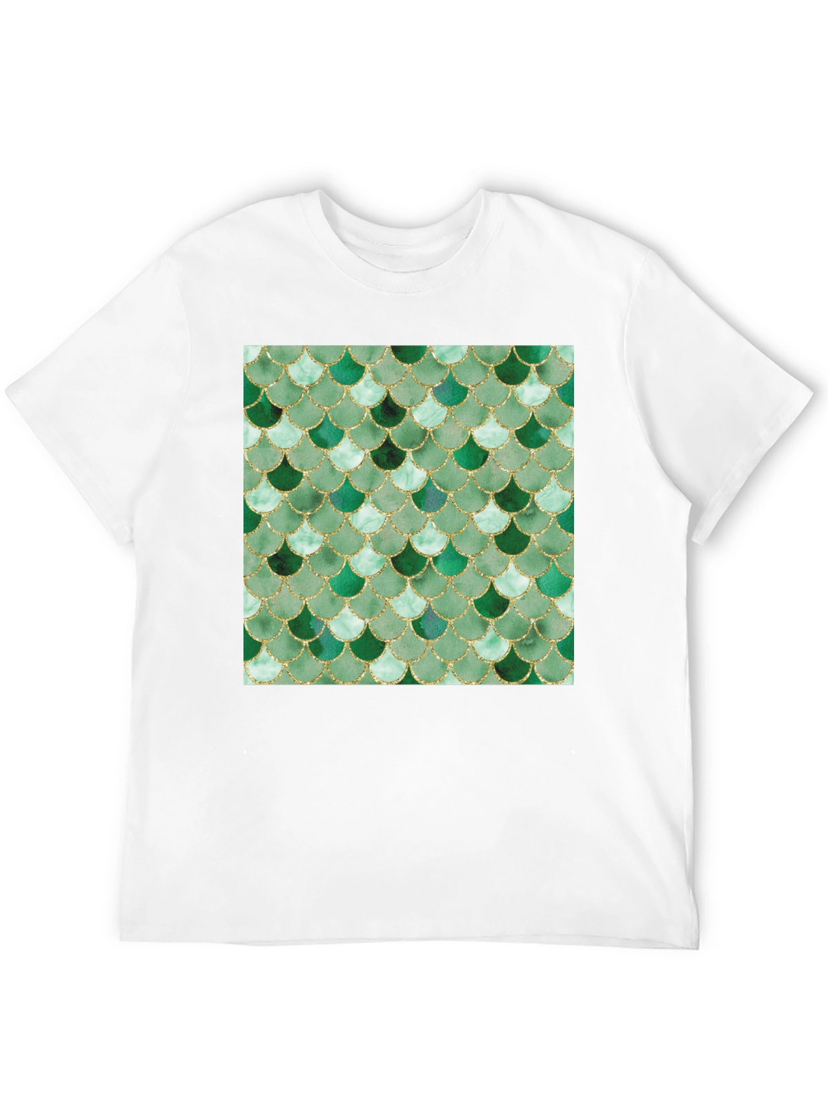 Green Scale Print Black T-Shirt - Stylish Casual Wear