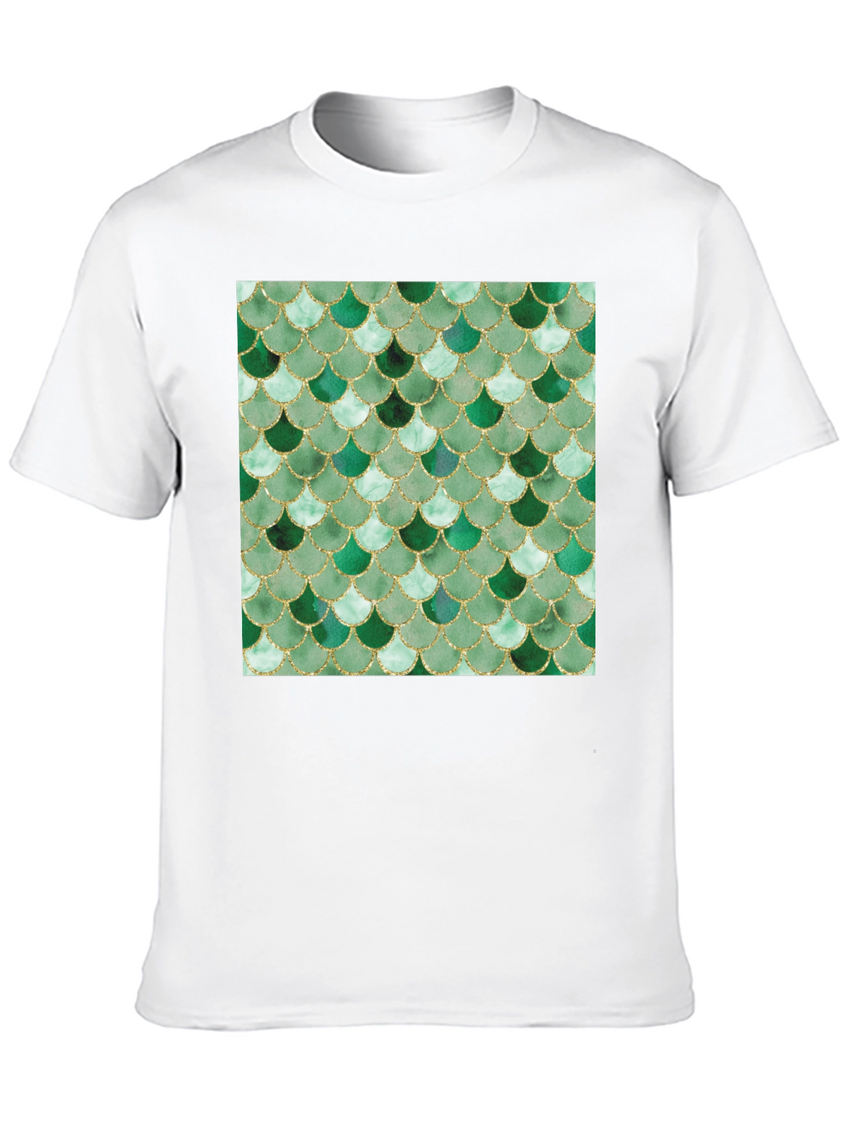 Green Scale Print Black T-Shirt - Stylish Casual Wear