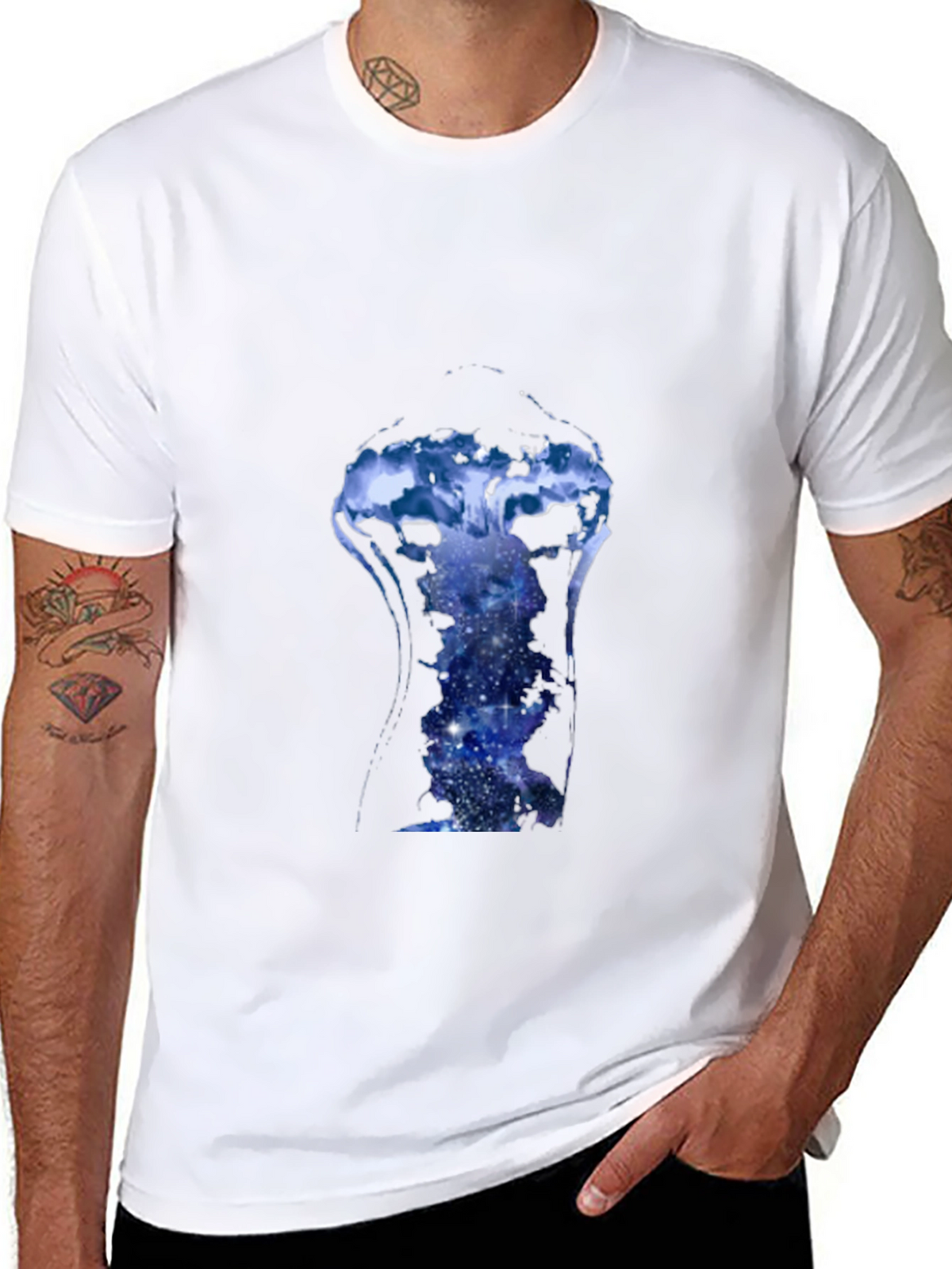 Galaxy Jellyfish Black T-Shirt