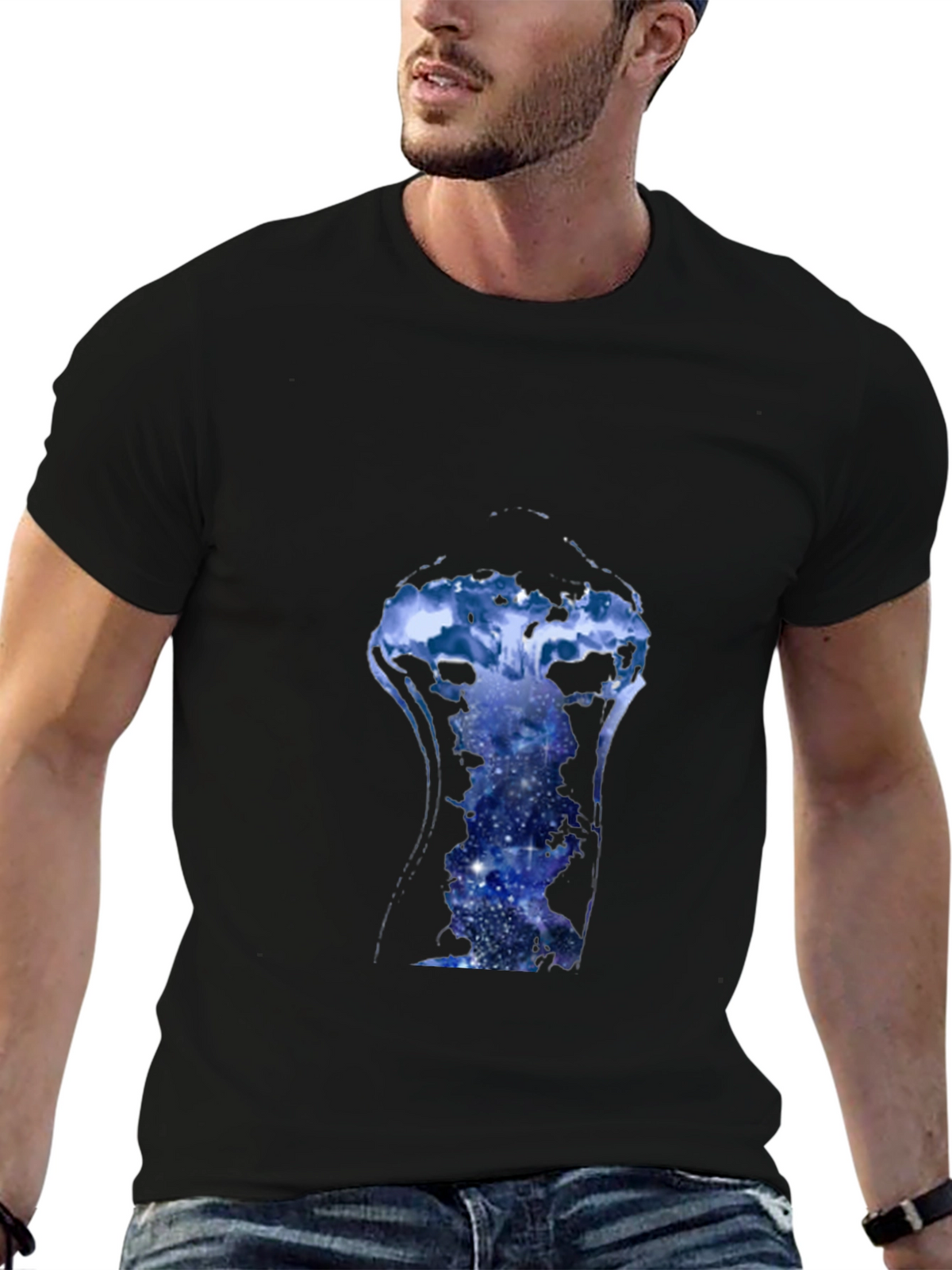 Galaxy Jellyfish Black T-Shirt