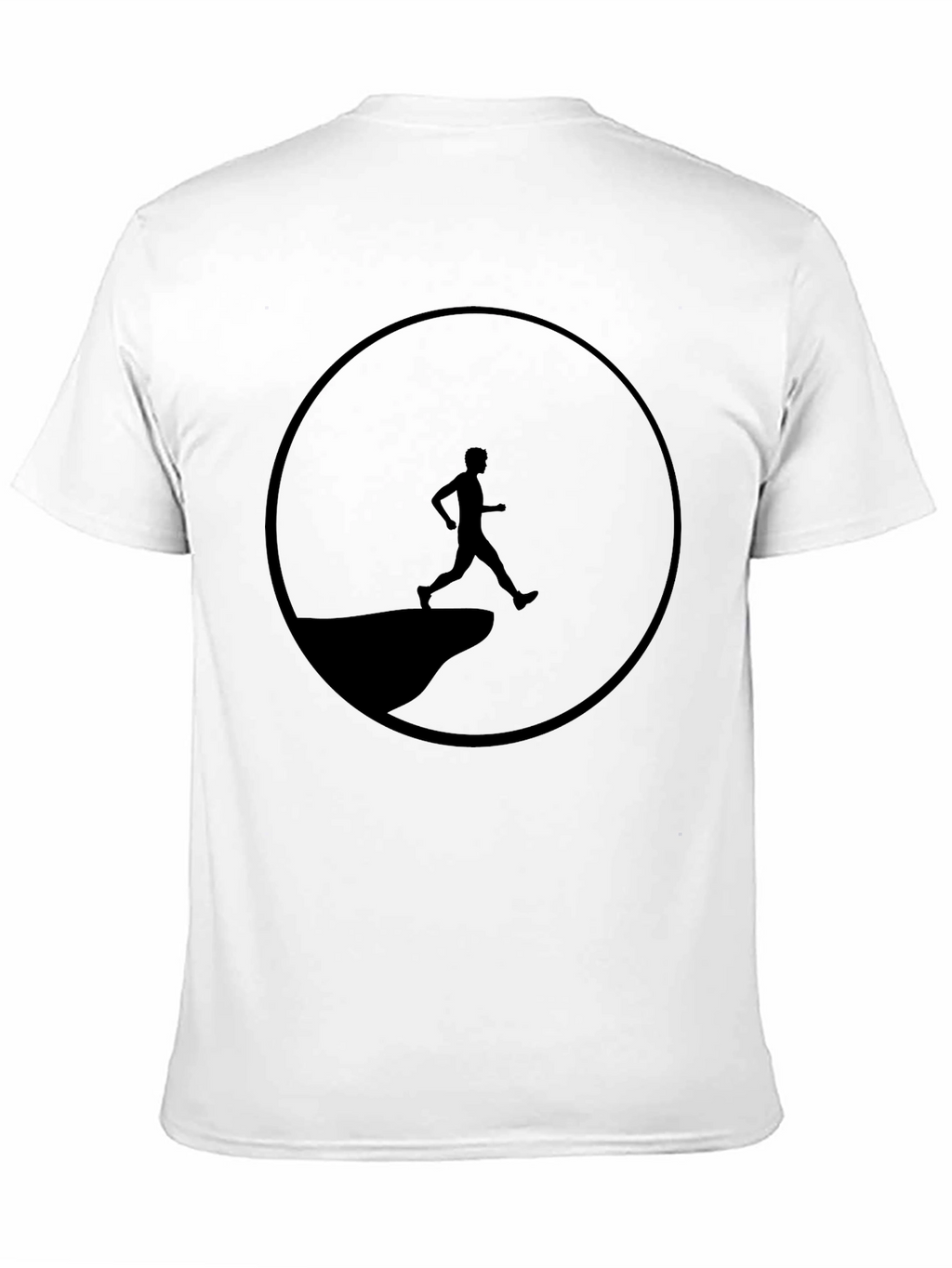 Cliff Jump Black Graphic Tee for Men