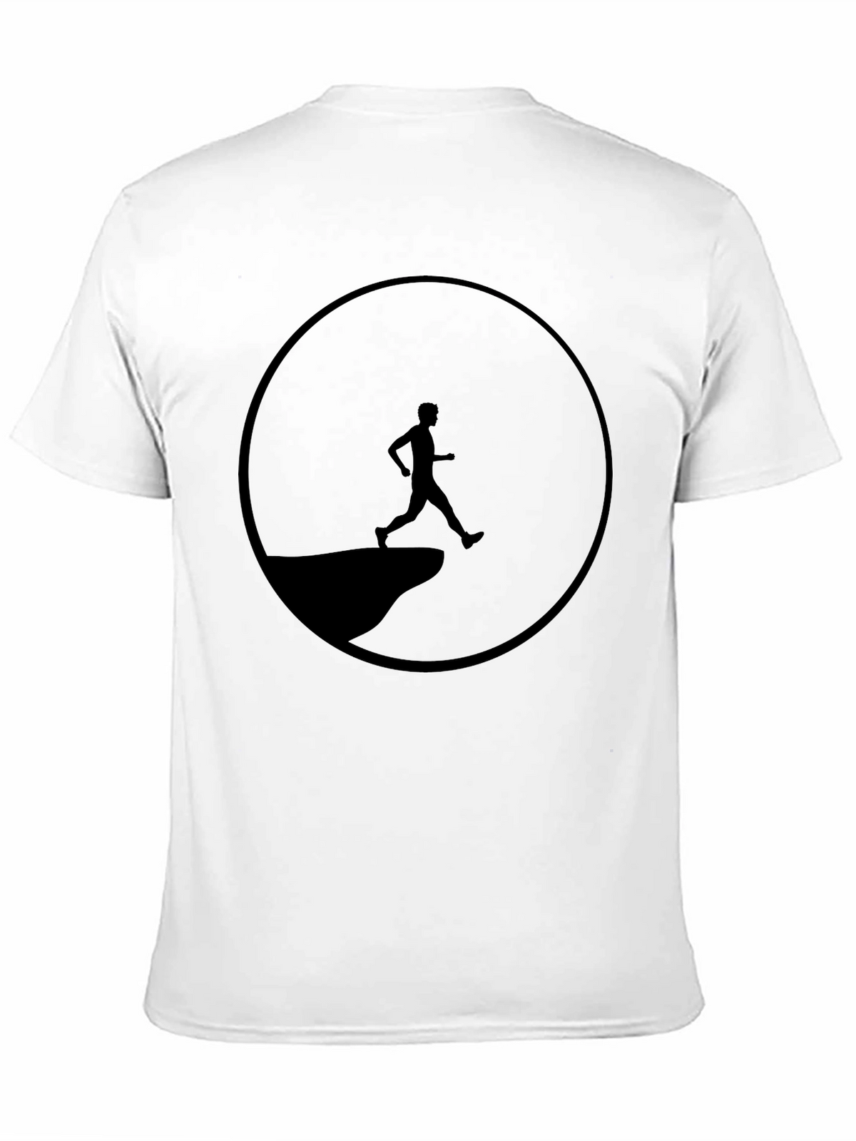 Cliff Jump Black Graphic Tee for Men