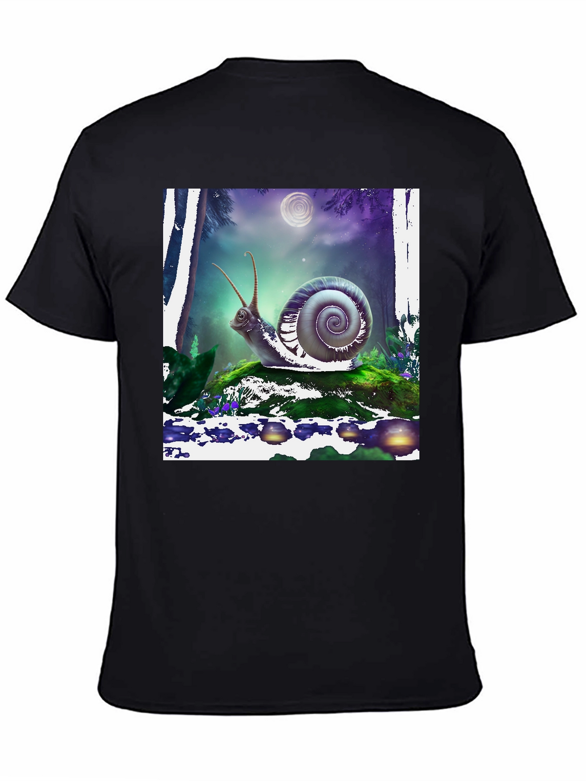 Snail Graphic Tee - Mens Black T-Shirt