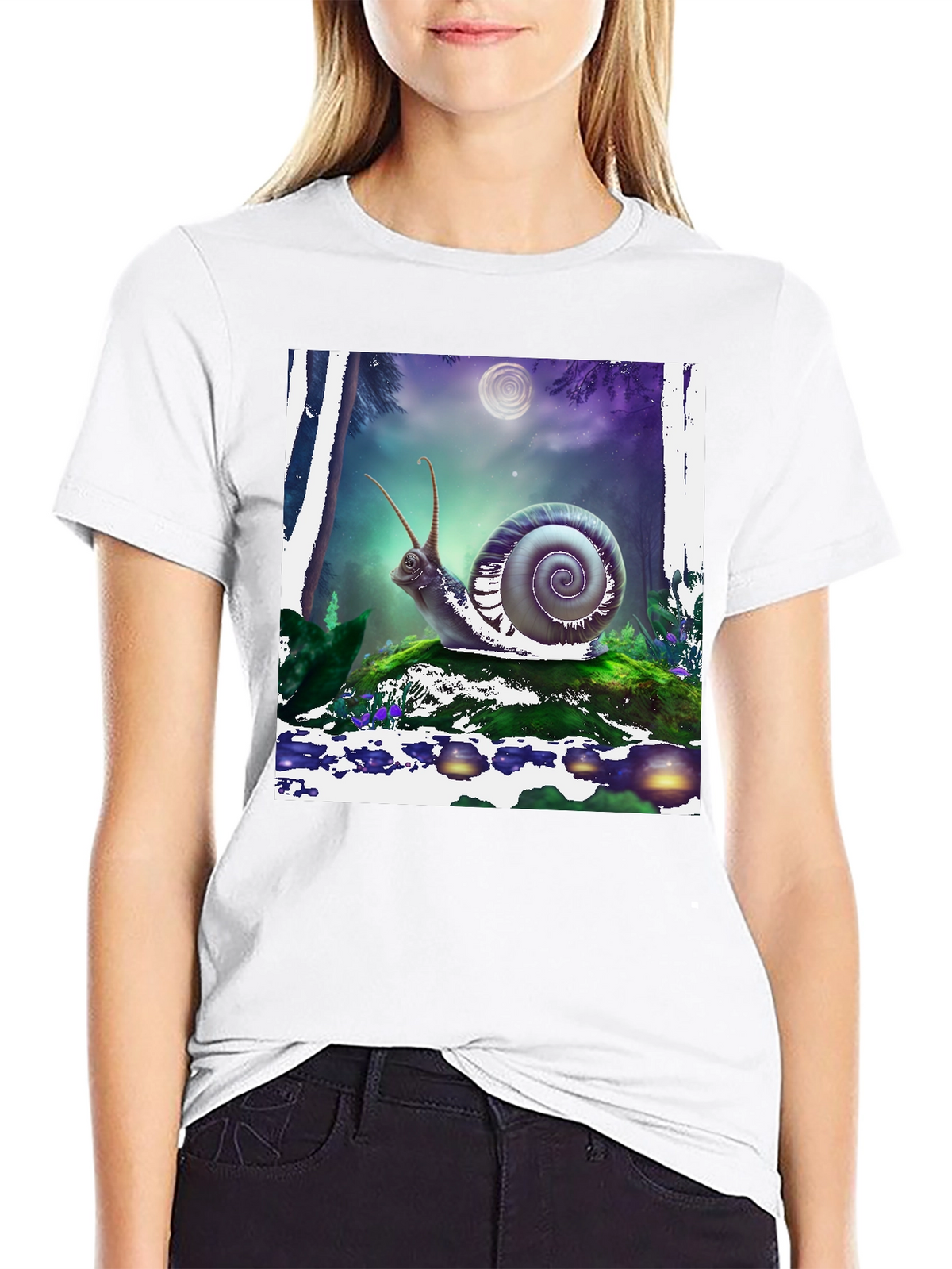 Snail Graphic Tee - Mens Black T-Shirt