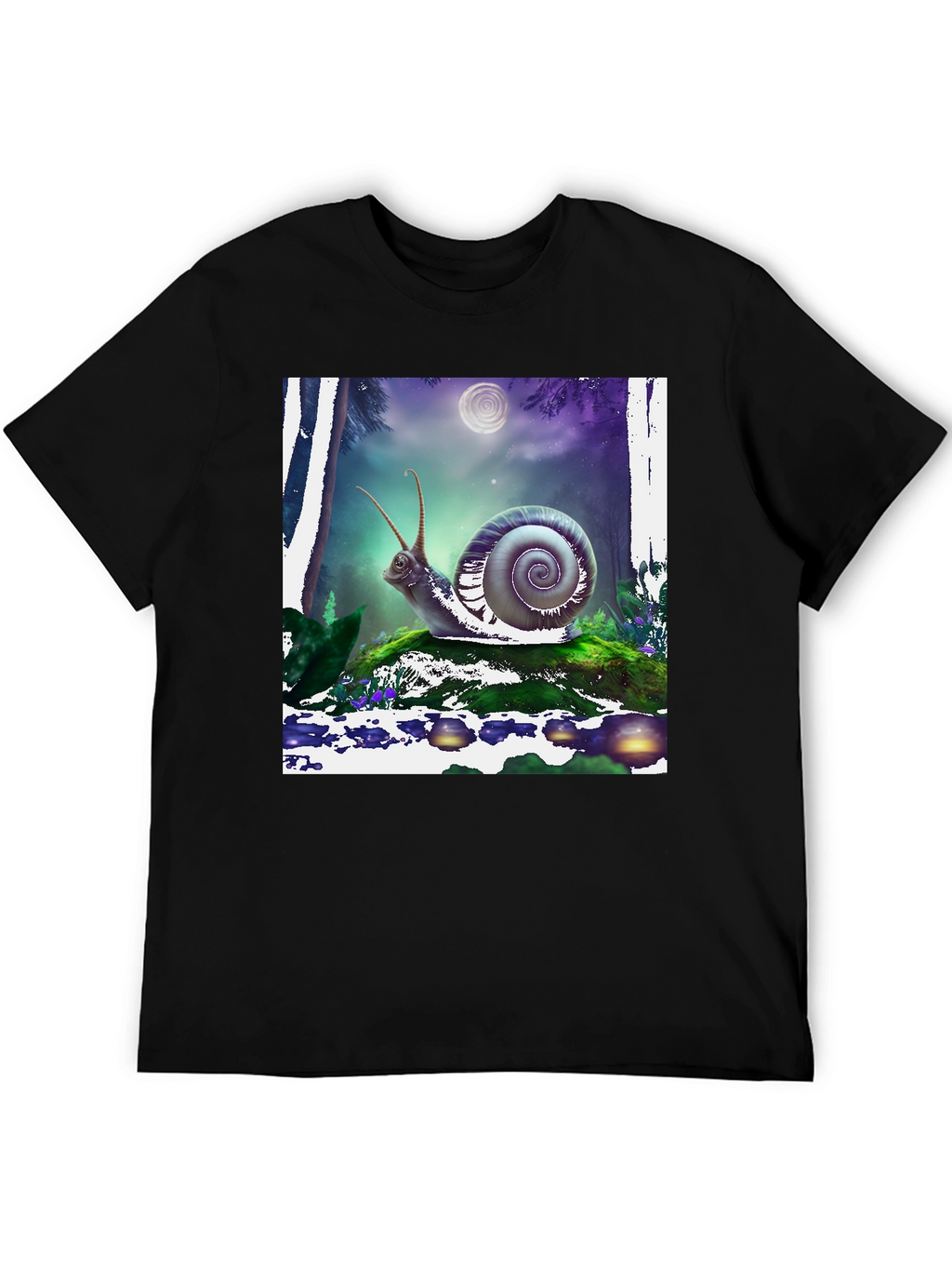 Snail Graphic Tee - Mens Black T-Shirt
