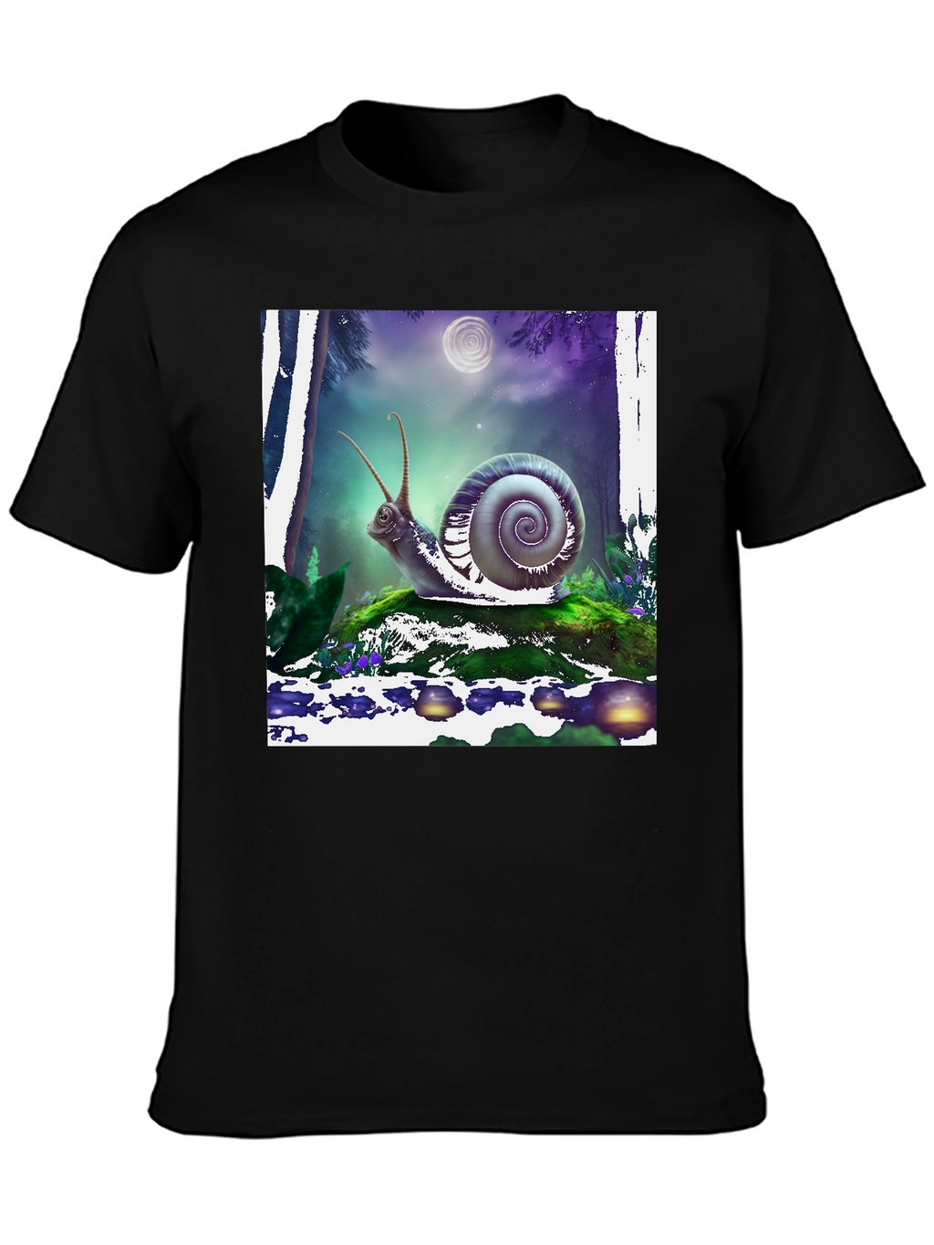 Snail Graphic Tee - Mens Black T-Shirt