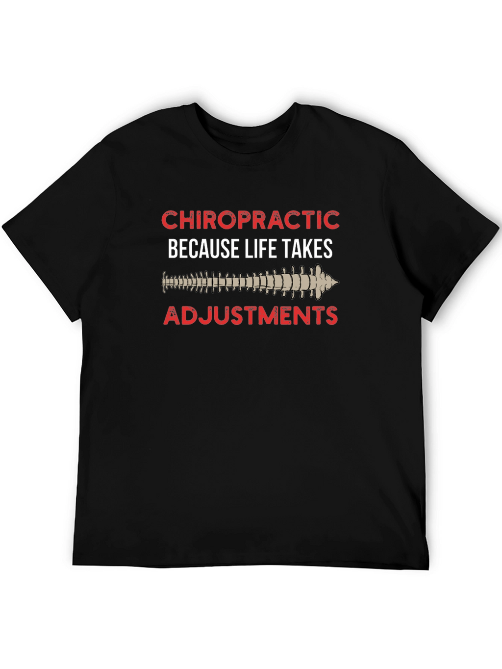 Chiropractic Adjustment Black T-Shirt